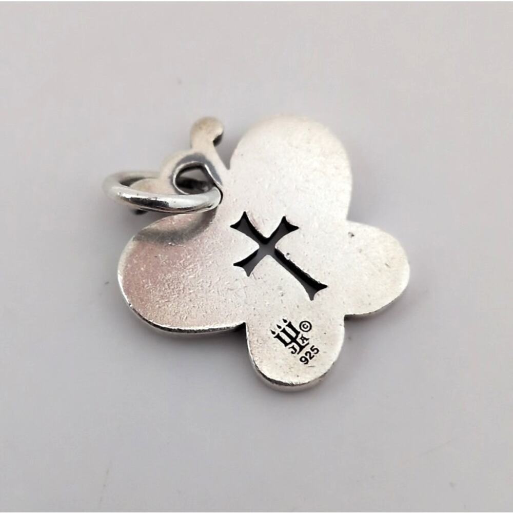 James Avery Signed Sterling Silver 925 Crosslet Cutout Butterfly Charm Pendant